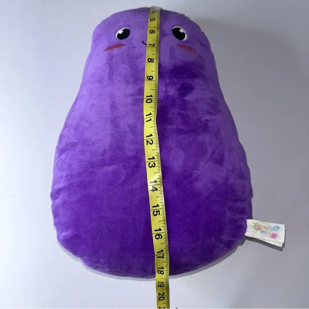 Purple Eggplant Smoochy Pals Very Soft & Squishy Foodie Plush by Linzy Toys‎